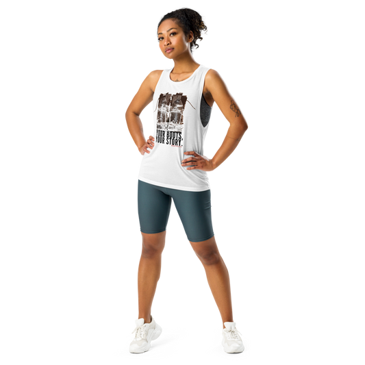 "Your Boots, Your Story" Ladies’ Muscle Tank